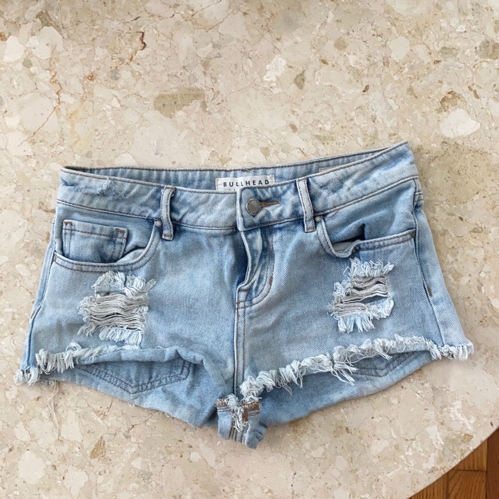 Low-Rise Jean Shorts from Pac-Sun